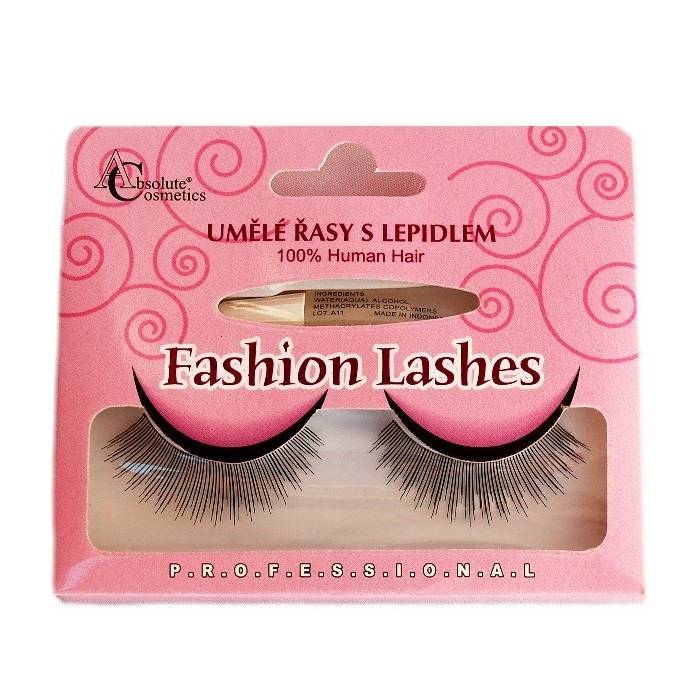 Absolute Cosmetics Fake Eyelashes with Glue, 14112/507, black